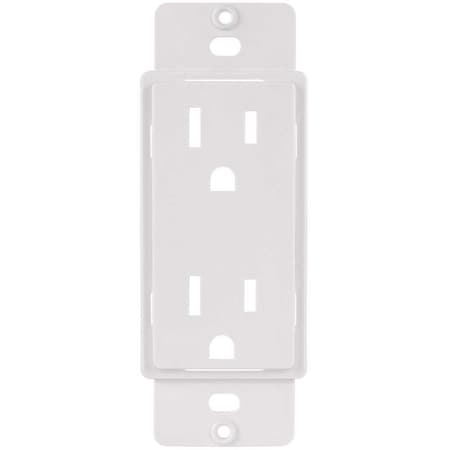 Titan3 Technology 1-Gang or Multi-Gang Duplex Plastic Adapter Plate, White TPPAW-D